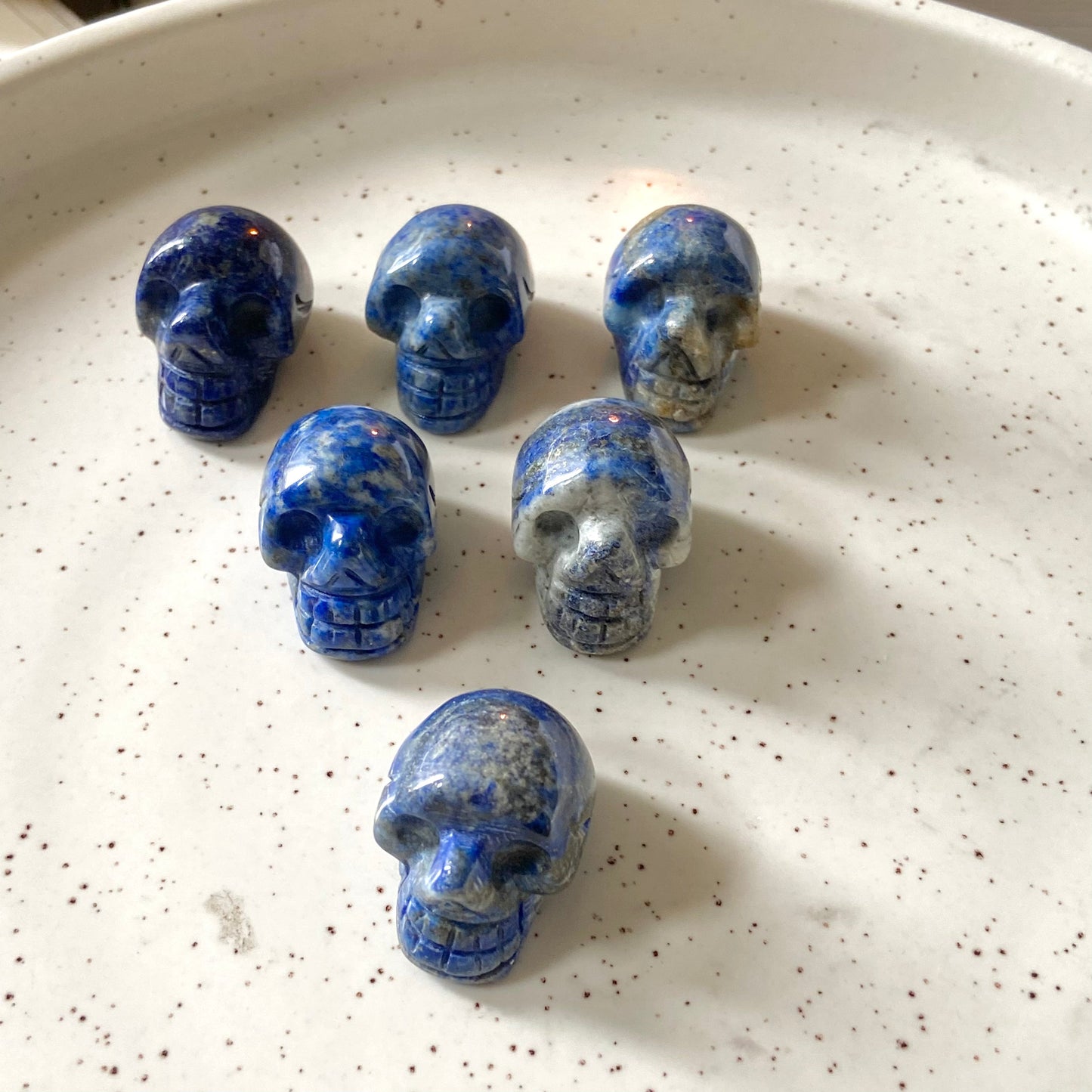 Lapis Lazuli Skull Crystal Carving | Expression & Communication