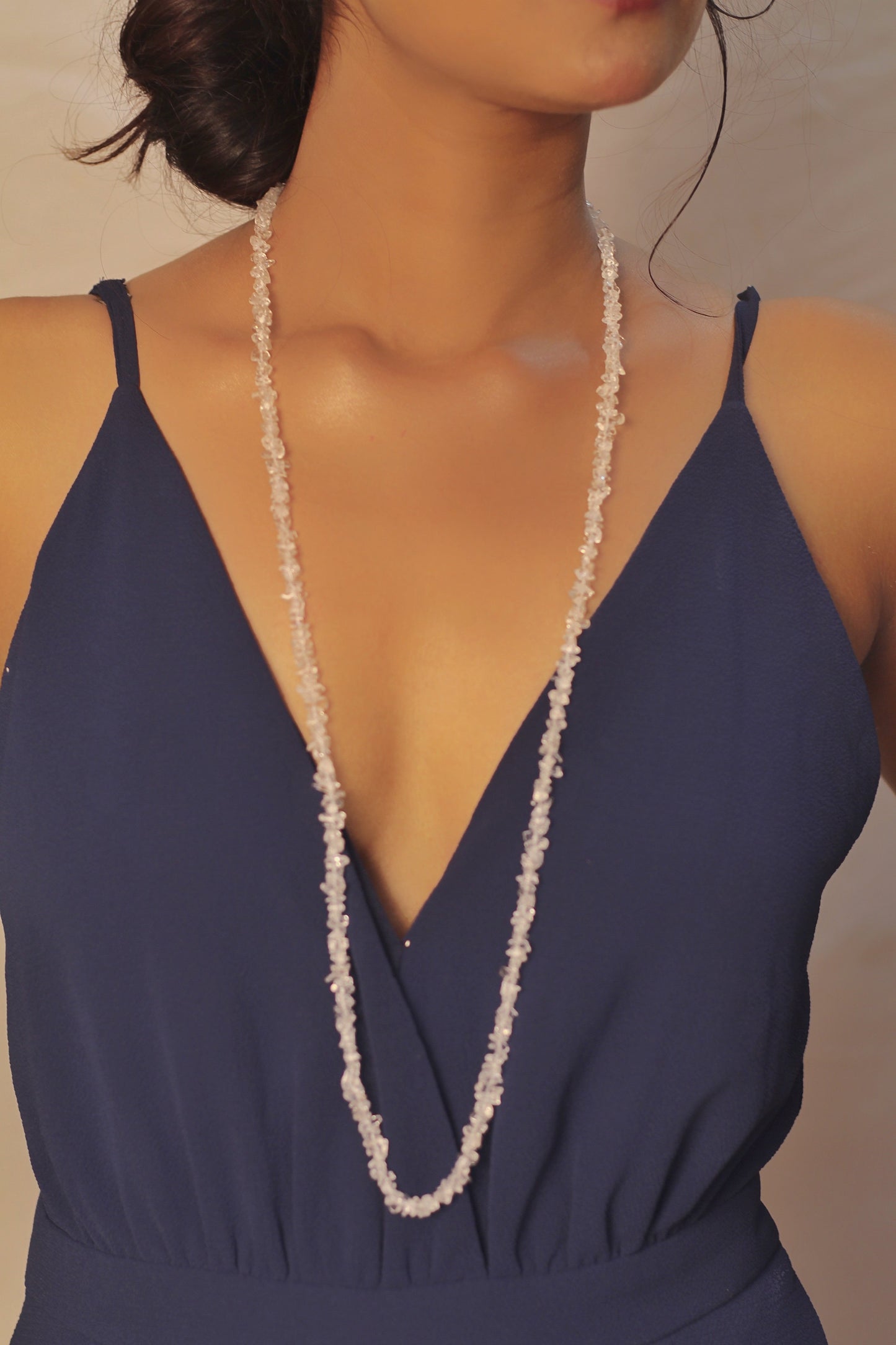 Rose Quartz Chips String (Mala) - 1 Piece