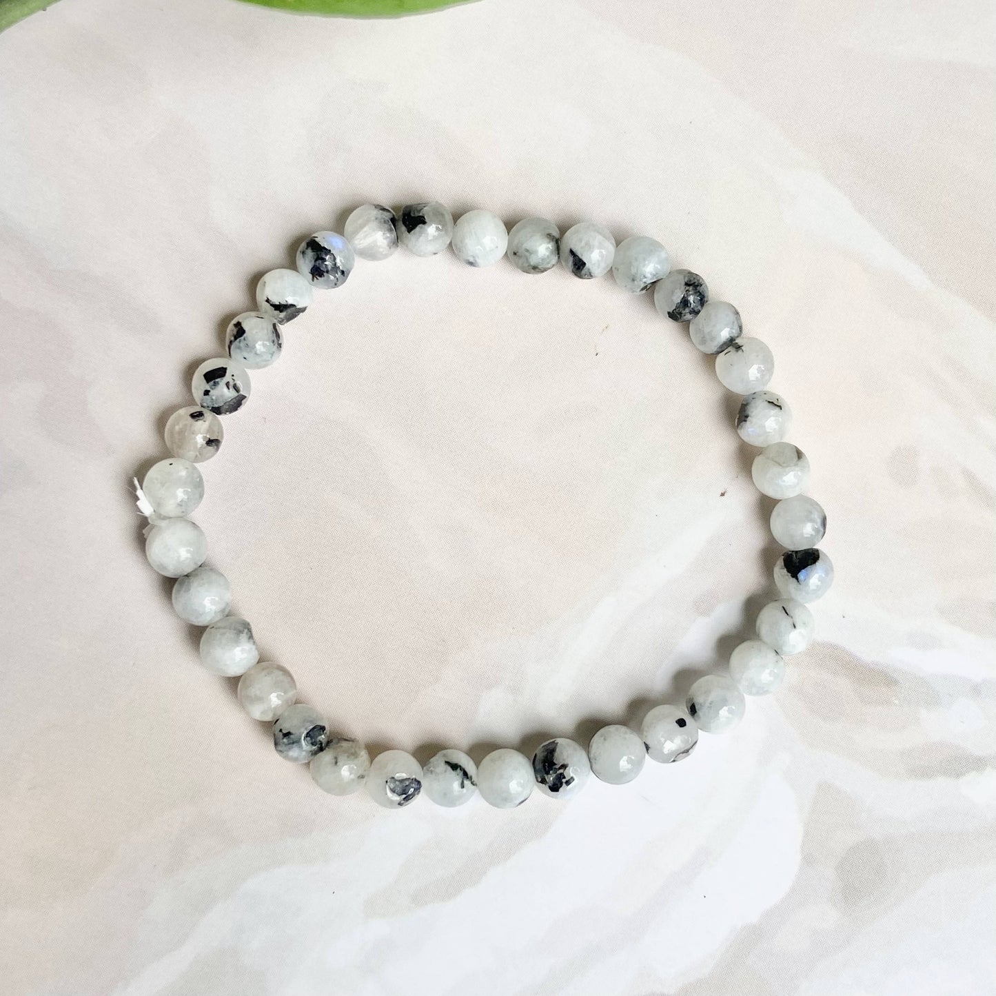 Rainbow moonstone - 6mm | | Cultivates Compassion & empathy