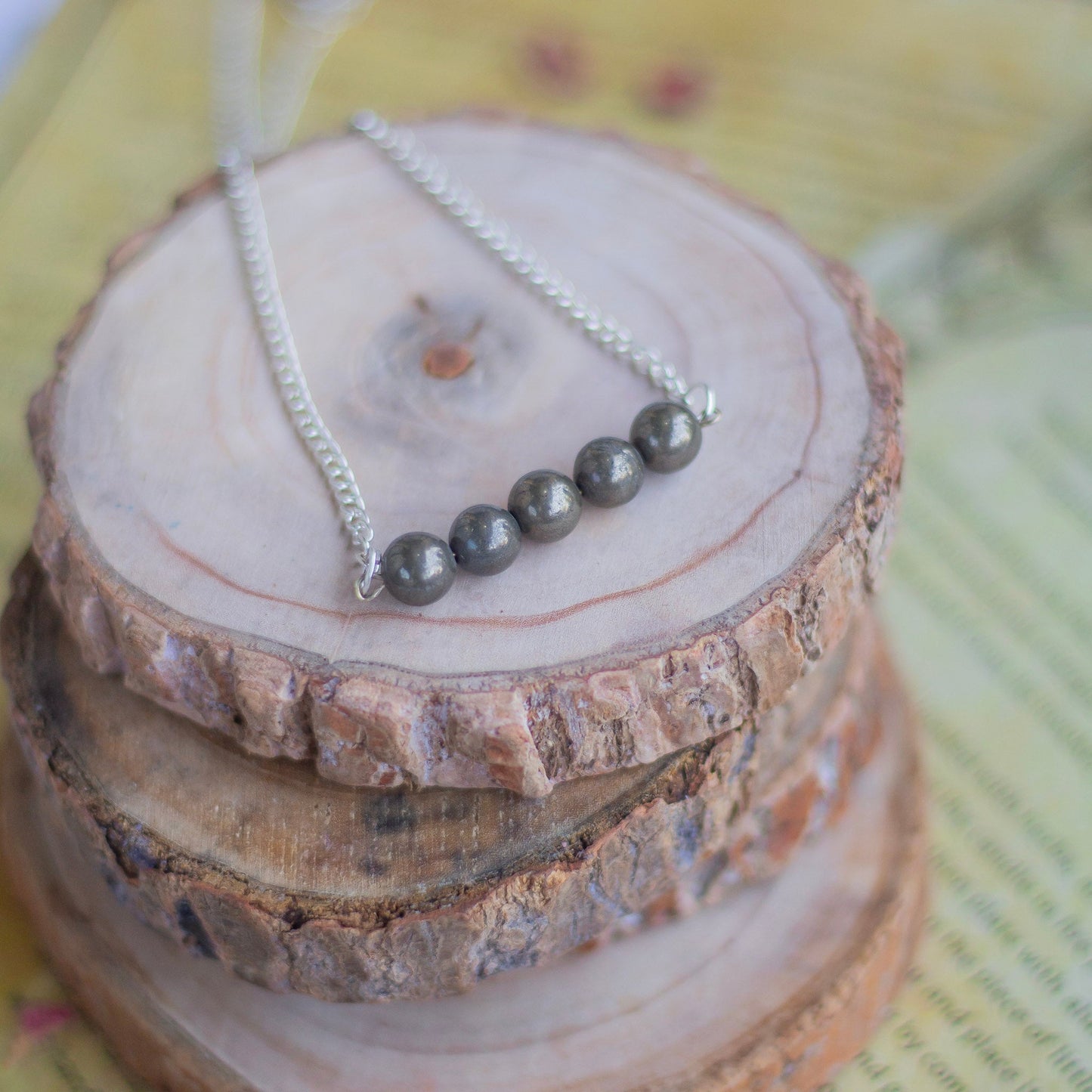 Pyrite Bead Necklace