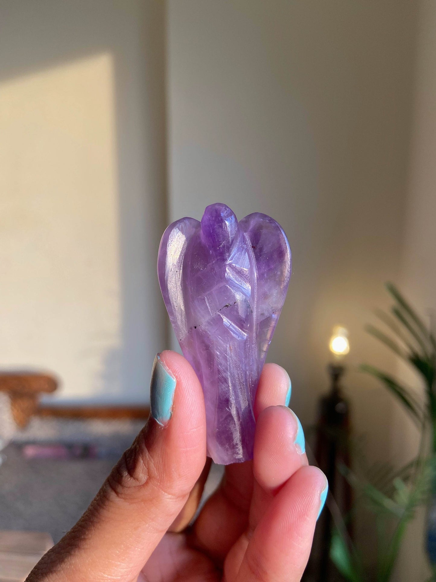 Amethyst Angel Carving