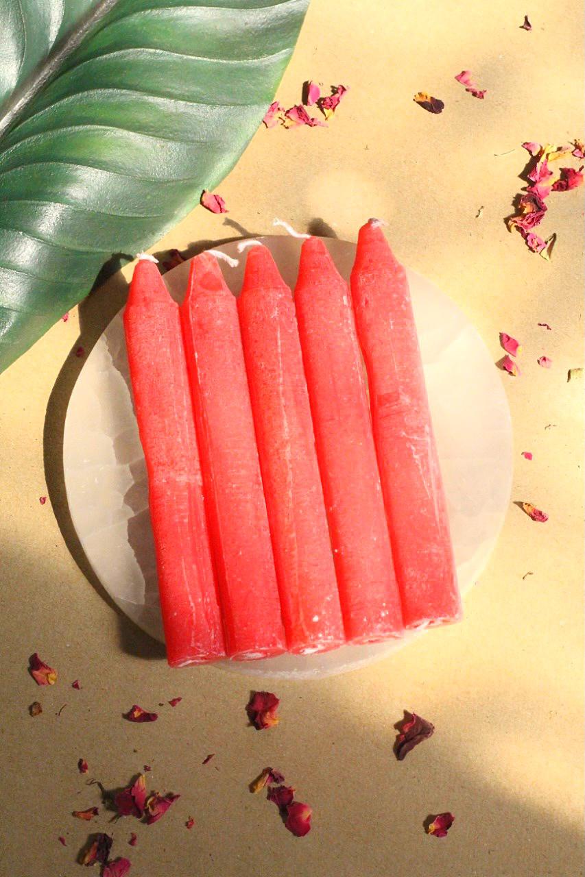 Red Candle | Wiccan Candle Set of 6