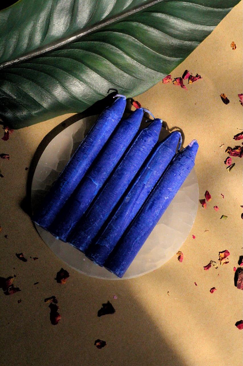 Blue Candle | Wiccan Candle Set of 6