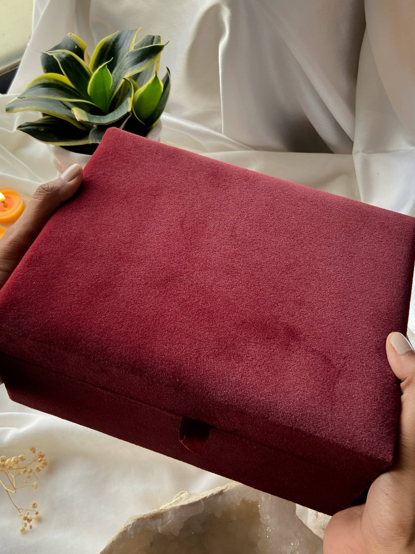 MDF Wooden Velvet Box