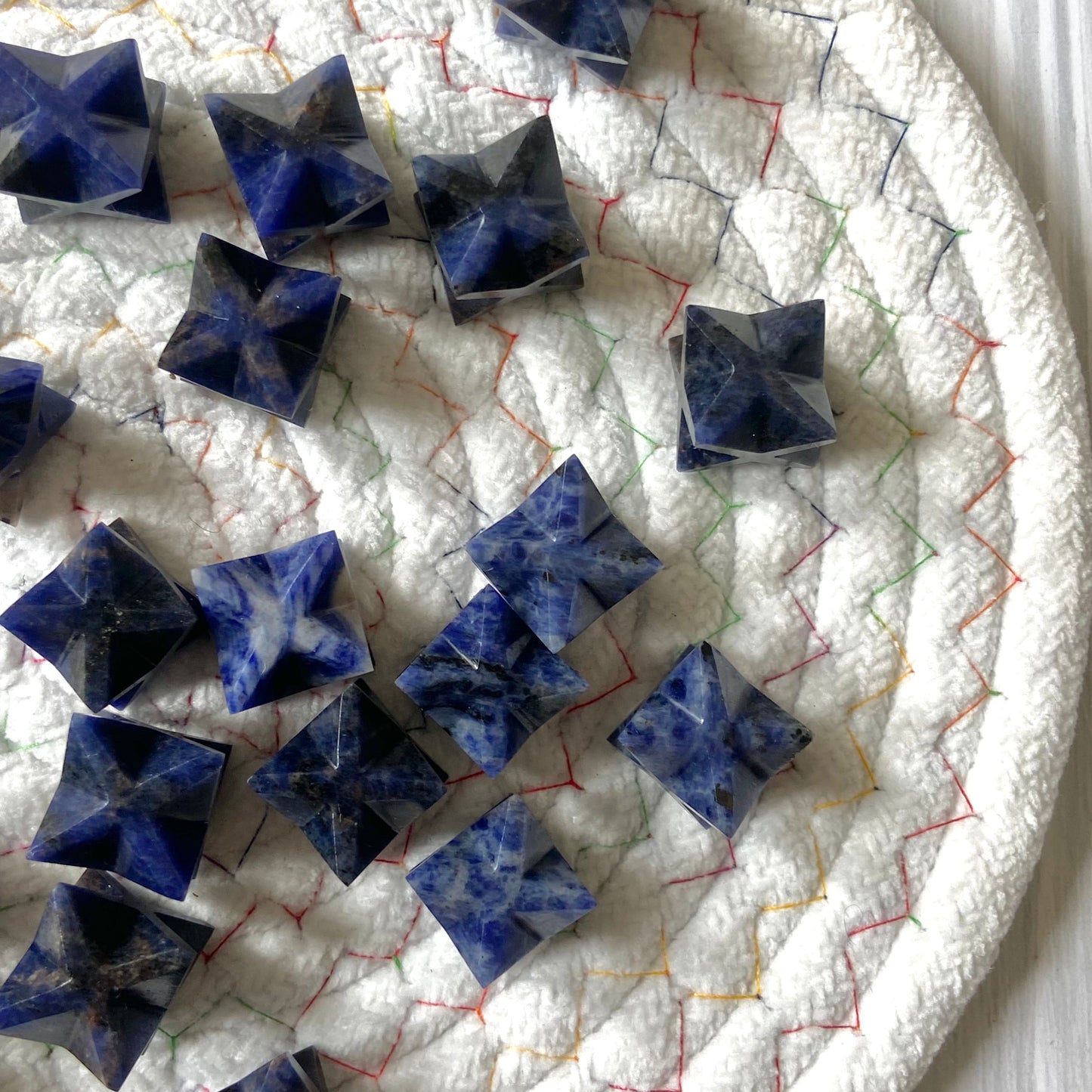 Sodalite Merkaba Crystal Carving | Communication & Expression