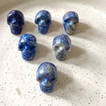 Lapis Lazuli Skull Crystal Carving |  Expression & Communication