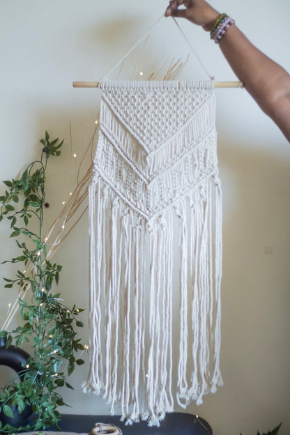 White Macrame Wall Hanging