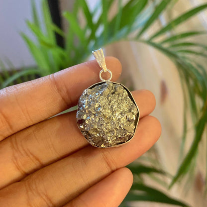 Raw Pyrite Cluster (Peruvian) Pendant