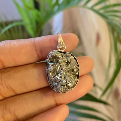 Raw Pyrite Cluster (Peruvian) Pendant