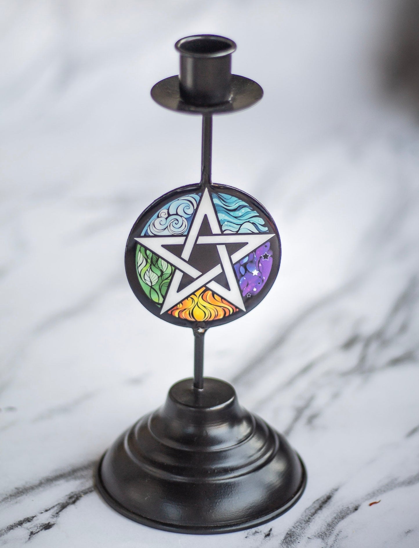 Elemental Pentalce Print Candle Holder | Altarware
