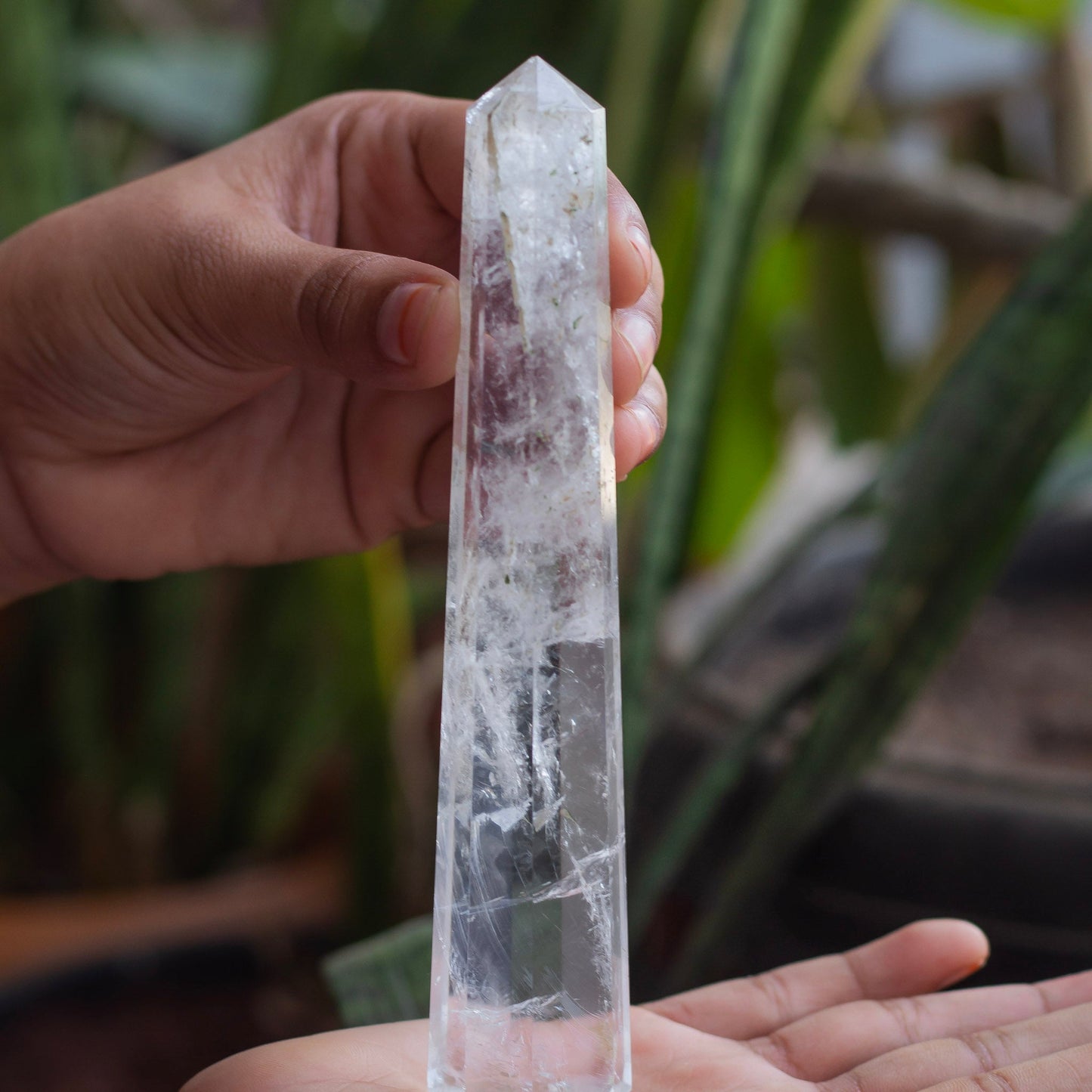 Clear Quartz Tower - 152 Gm | Meditation, Master Healer & to connect with guiding angels