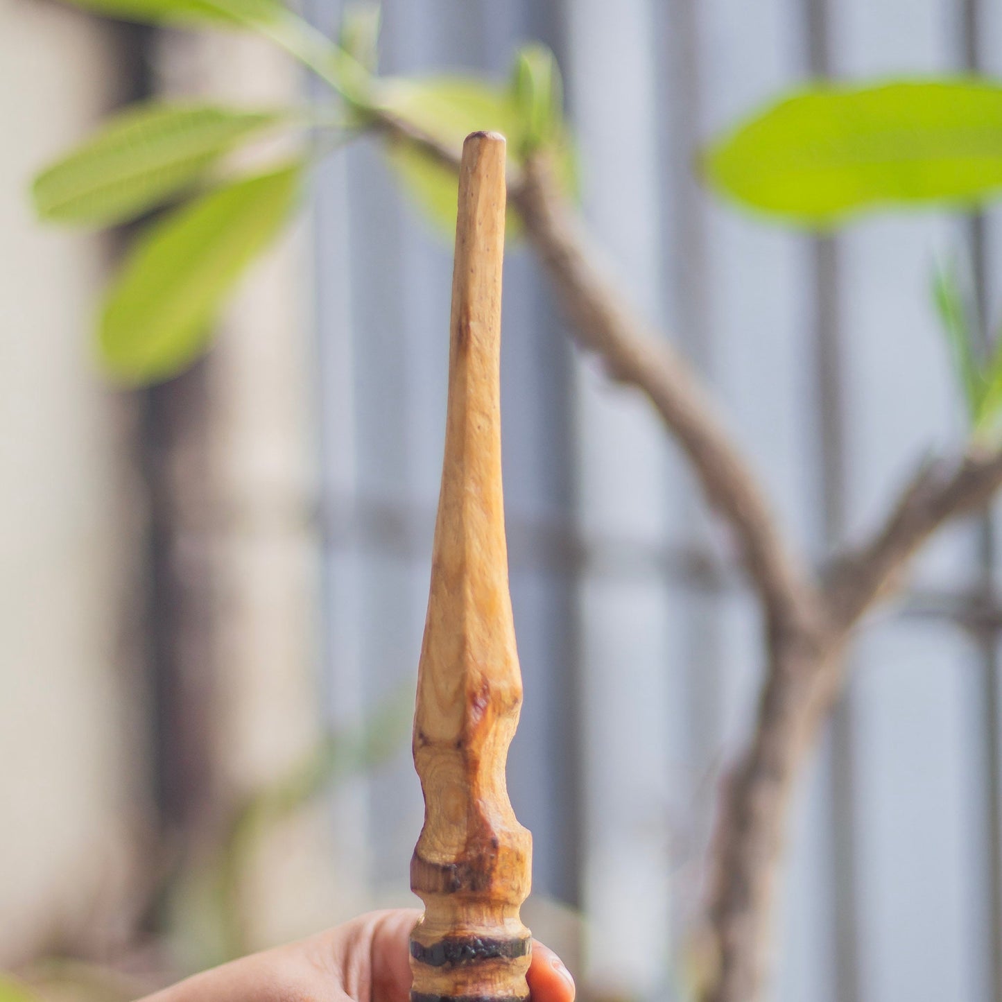 Wild Rose wood Wand - Handmade