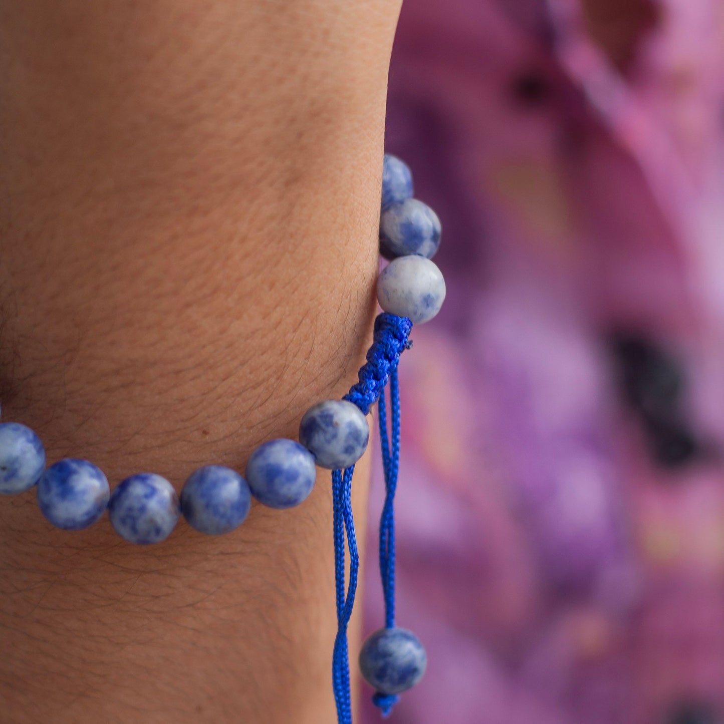 Sodalite 8mm Bead Thread Bracelet | Stone for Emotional Balance