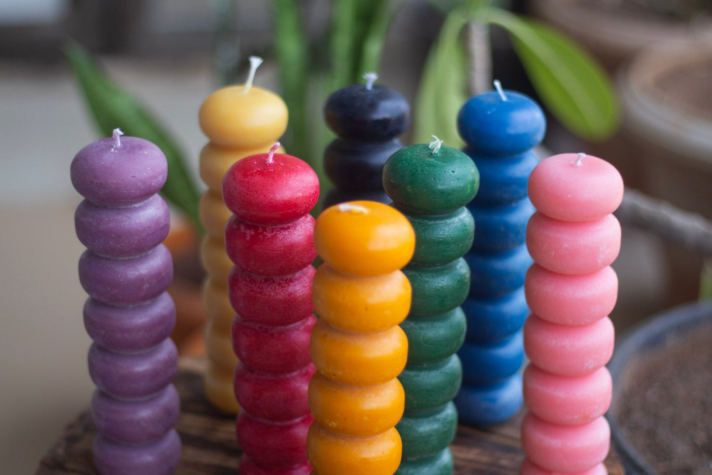 Beeswax Seven Knob figurine Candles | Rituals | Wicca