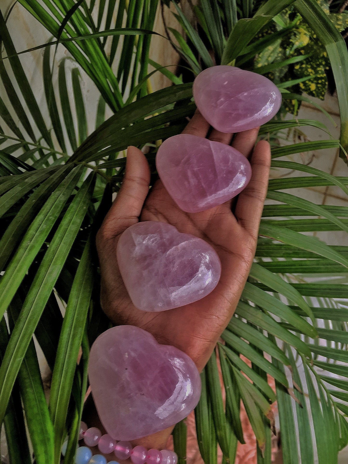 Rose Quartz Heart - Stone of Love & SelfLove - 1 Piece