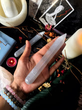 Load image into Gallery viewer, Selenite Crystal Wand | Selenite | Cleansing Crystal - 1 Piece
