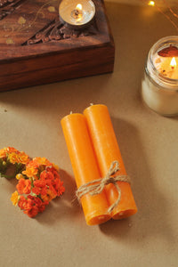 Lilith Spell & Ritual Orange Candle Set of Set of 2 | 5 | 10