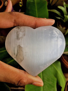 Selenite Heart | Stone for Spiritual work & Cleansing - 1 Piece