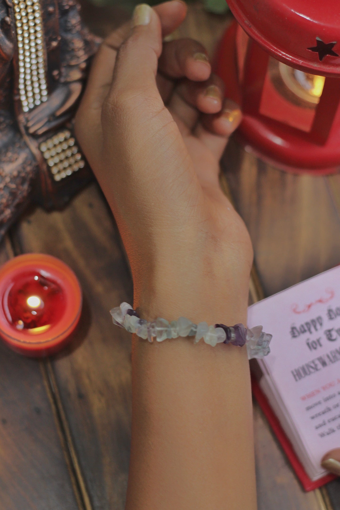 Fluorite Chips Bracelet