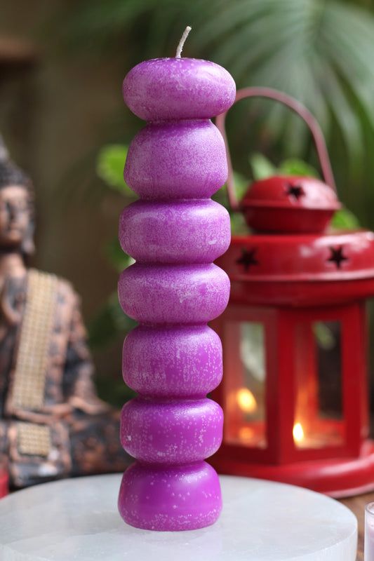 Purple Seven Knob Candle | Voodo Candle | Spellcraft