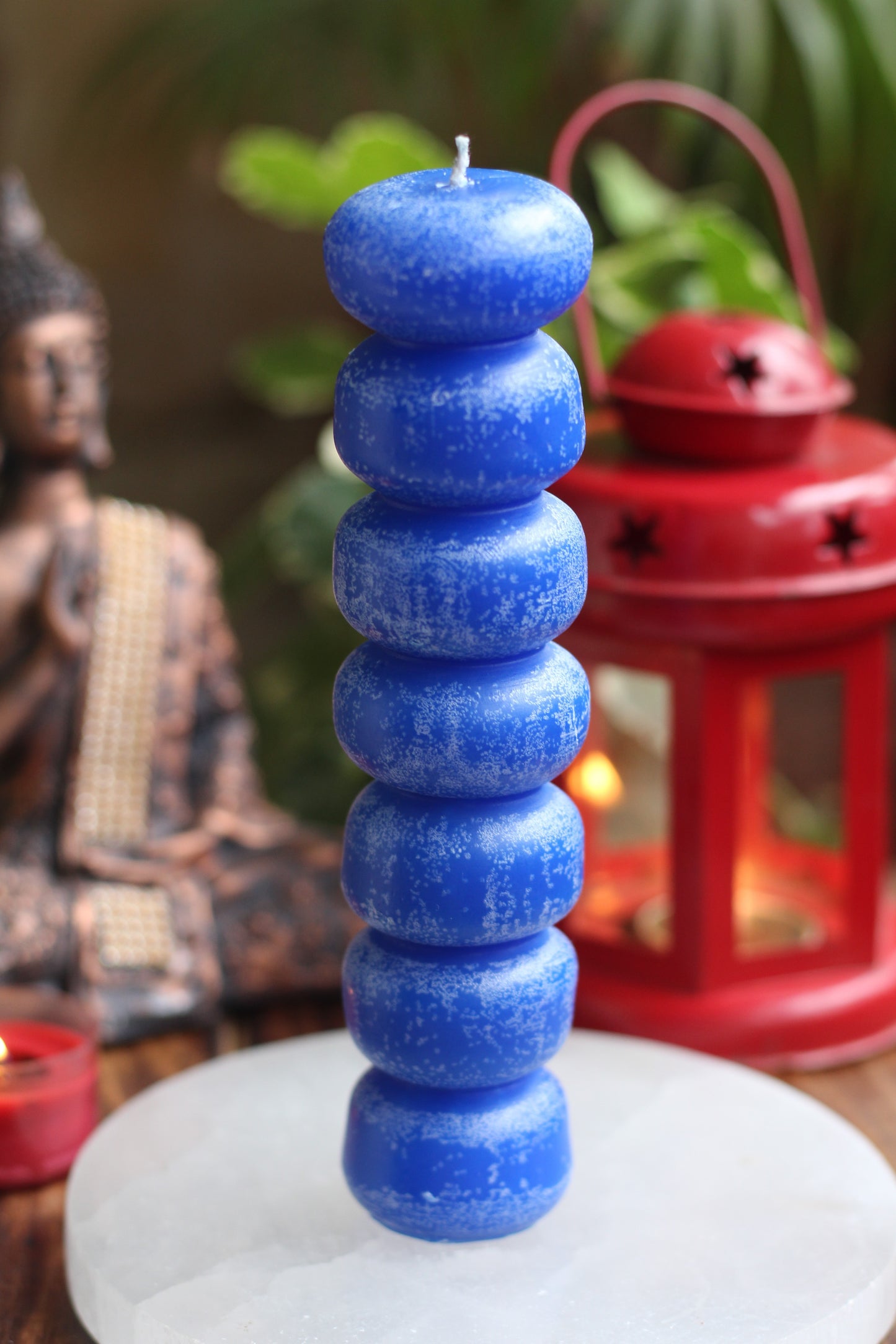 Blue Seven Knob Candle | Voodo Candle | Spellcraft