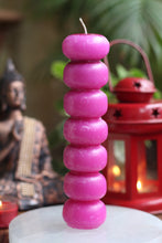 Load image into Gallery viewer, Pink Seven Knob Candle | Voodo Candle | Spellcraft
