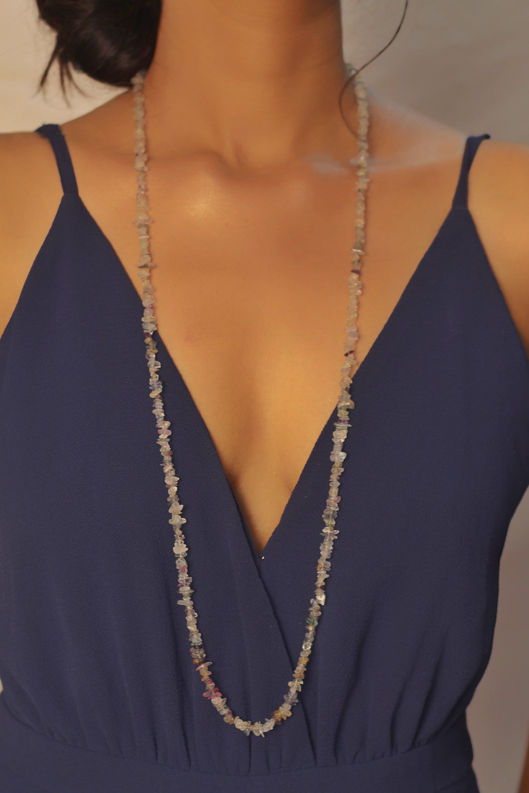 Fluorite Chips String (Mala) - 1 Piece