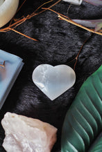 Load image into Gallery viewer, Selenite Heart | Stone for Spiritual work &amp; Cleansing - 1 Piece
