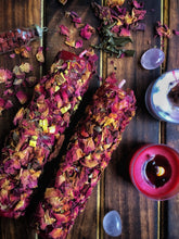 Load image into Gallery viewer, Red Candle loaded with Herbs &amp; Flower for Love Spells - Set of 2
