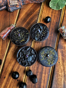 Black Tea Light Candles + Thyme and Black Tourmaline