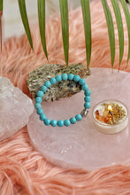 Load image into Gallery viewer, Turquoise Bracelet - Stone of Protection &amp; Mediatation
