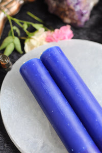 Blue Thick Candle - Set of 2 | 5 | 10