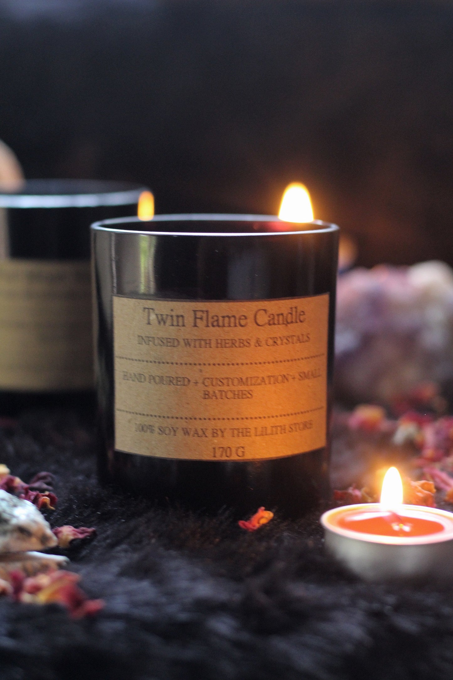 Twin Flame Candle - Soy Wax 170 g