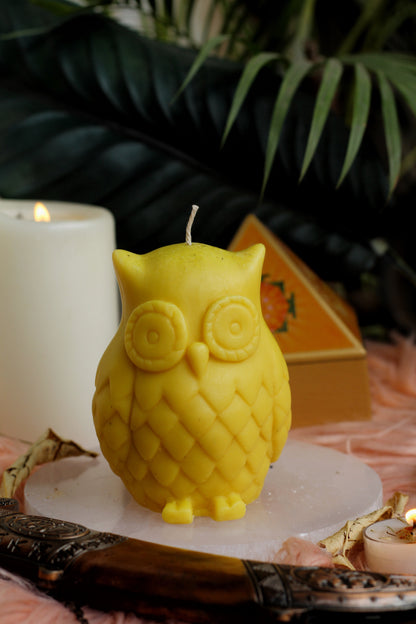 Owl Yellow Candle  | Voodoo Candle