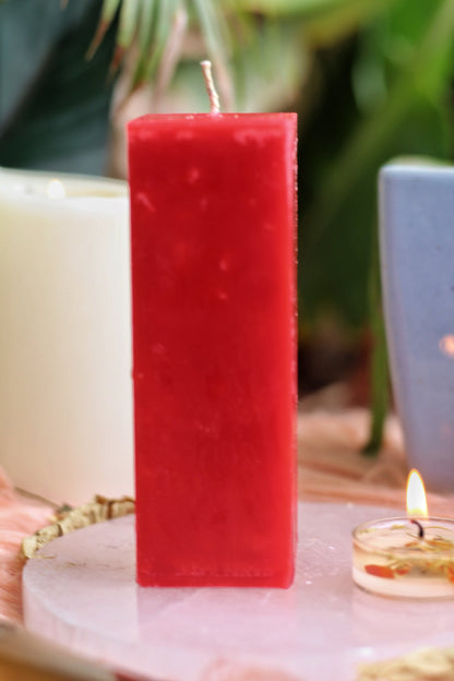 Red Pillar Candle | Candle for spellwork