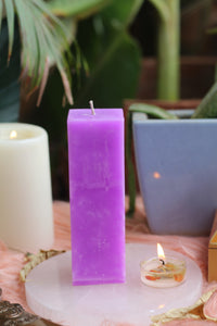 Purple Pillar Candle | Candle for spellwork
