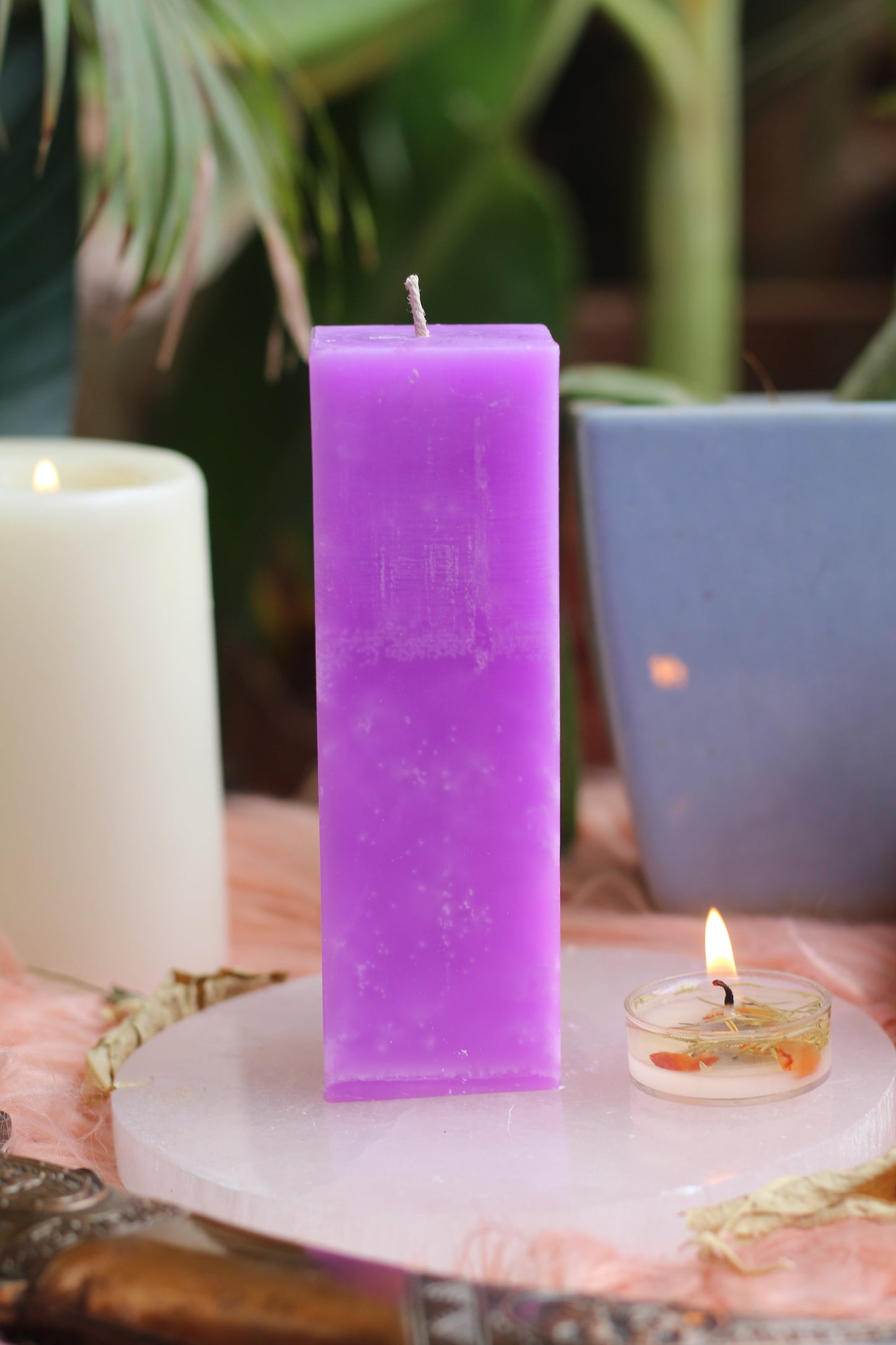 Purple Pillar Candle | Candle for spellwork