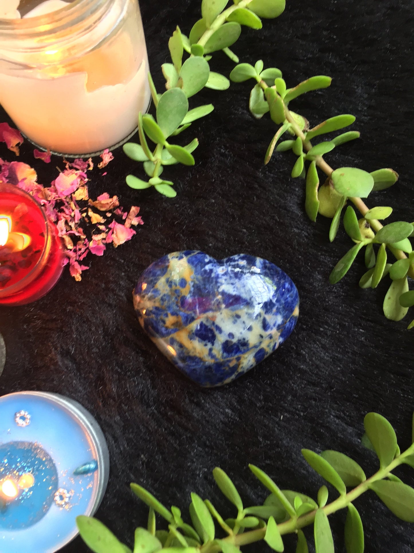 Sodalite Heart - Stone for Emotional Balance