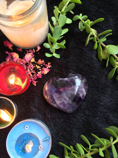 Amethyst Heart - Stone for Third Eye