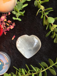 Clear quartz Heart