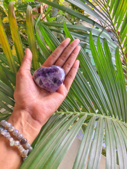 Amethyst Heart - Stone for Third Eye