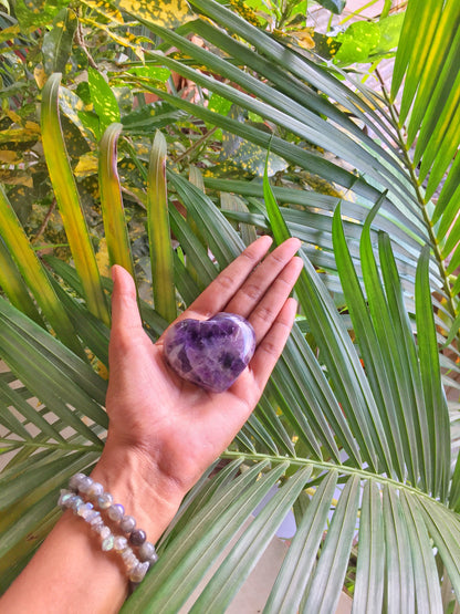 Amethyst Heart - Stone for Third Eye