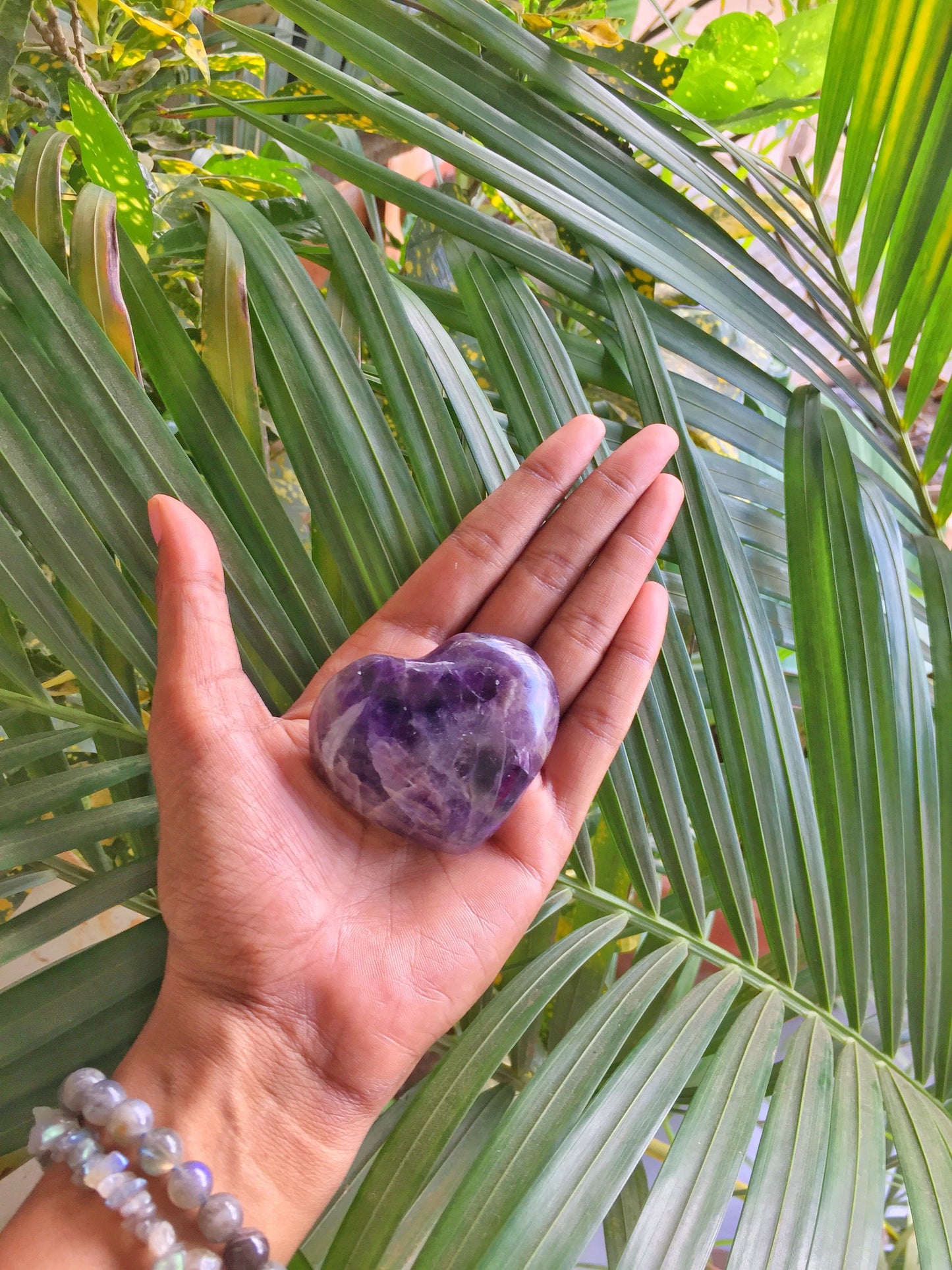 Amethyst Heart - Stone for Third Eye