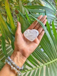 Clear quartz Heart