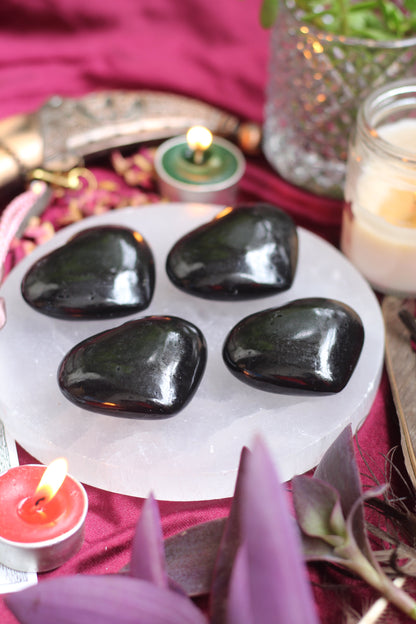 Black Tourmaline Heart - 1 Unit