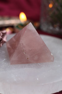 Rose Quartz Pyramid - 1 Unit