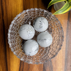 Howlite Sphere | Medium Size | | Expressing & Anger Management