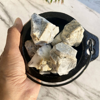Dendritic Opal  Raw Stone | Spiritual Growth