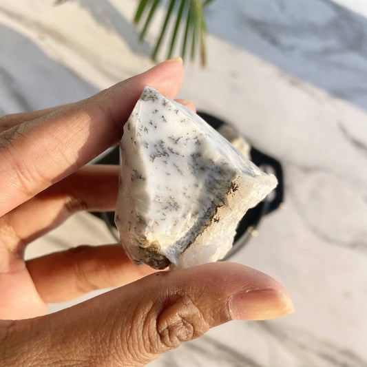 Dendritic Opal  Raw Stone | Spiritual Growth