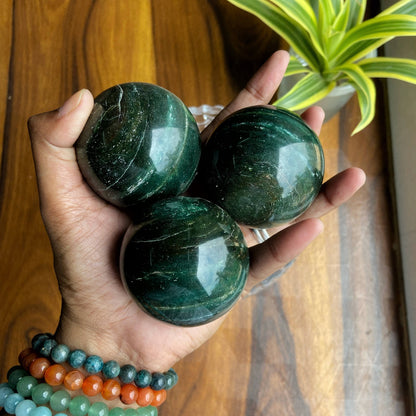 Green Jade Sphere | Luck & Prosperity
